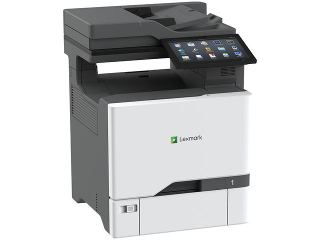Angled view of Lexmark CX735adse in a professional office setup.