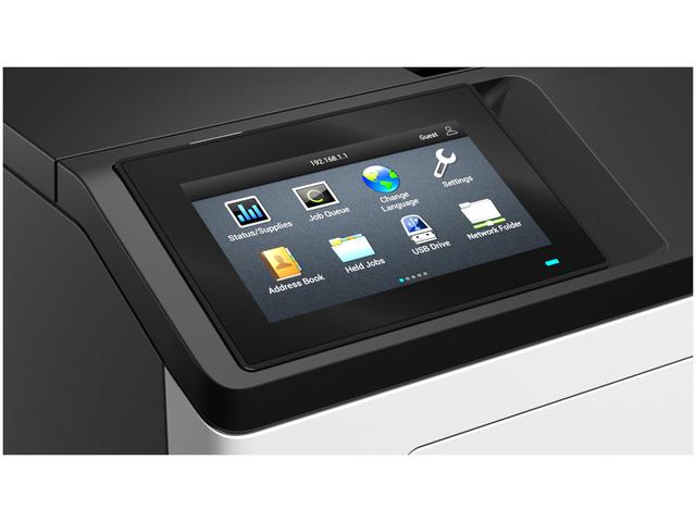 Detailed look at the Lexmark MS632dwe control panel with operational options.